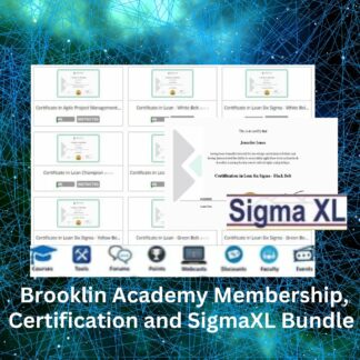Brooklin Academy Membership, Certification & SigmaXL Bundle
